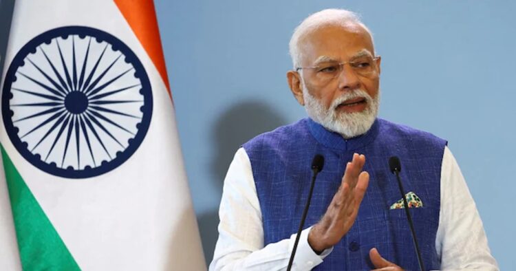 Prime Minister Narendra Modi marked the first National Space Day, celebrating India's historic achievement in landing its first spacecraft on the Moon with the Chandrayaan-3 mission.