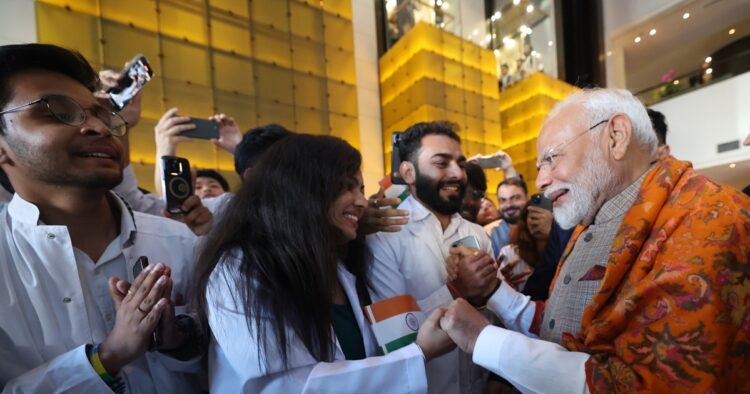 Prime Minister Narendra Modi paid floral tributes to Mahatma Gandhi at Kyiv in Ukraine.