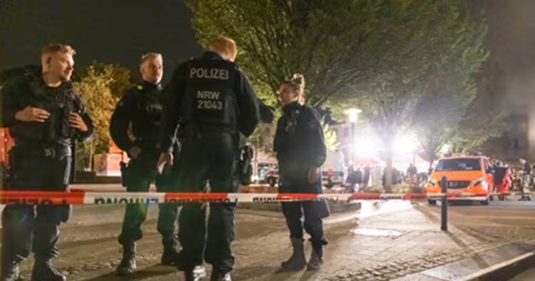 At least three people were killed and five people were injured seriously after an unknown man attacked people with a knife at a festival in the western German city of Solingen.