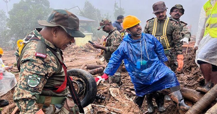 The Indian Army during the rescue operations in Wayanad found four persons alive in the rumble that included two men and two women on Friday.