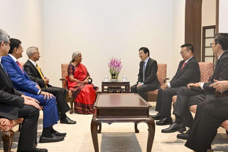 A delegation of four key ministers of the Government of India met Singapore President Tharman Shanmugaratnam and Prime Minister Lawrence Wong.