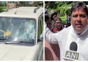 The BJP continues its 12-hour ‘Bengal Bandh’. Party leader Priyangu Pandey claimed that people belonging to TMC attacked and fired on his car in the Bharpara area of North 24 Paragnas district of West Bengal.