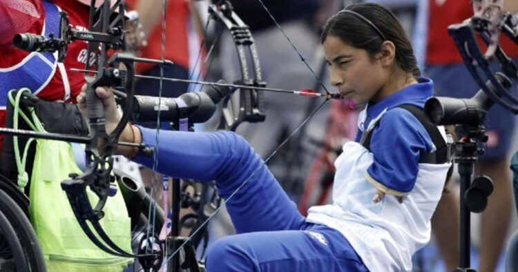 Sheetal Devi, India’s armless archer finished second in the women’s individual compound open ranking round at the Paris Paralympics, securing a spot in the round 16.