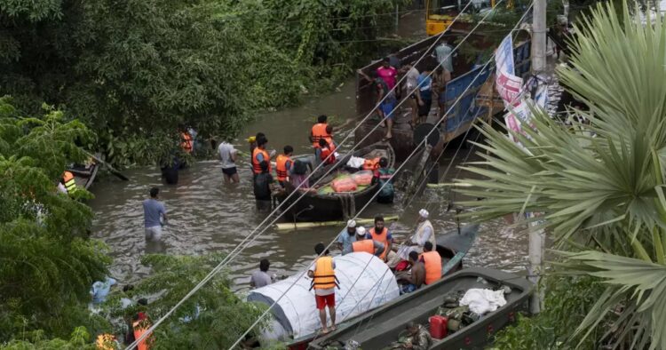 Ministry of External Affairs dismissed allegations made in a CNN report that suggested India’s involvement in the flood situation in neighbouring Bangladesh