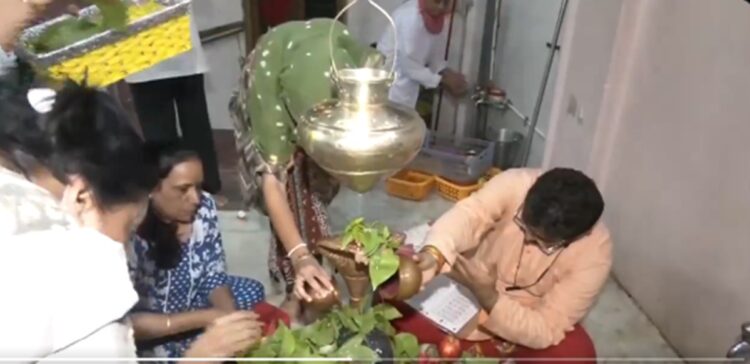 Prayers were offered at the Kashi Vishwanath Temple in Uttar Pradesh's Varanasi on the third Monday of the month of Sawan