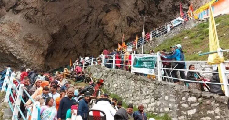 Amarnath Yatra has been suspended for the day because of the security reasons as the nation marks the fifth anniversary of Article 370 abrogation on Monday.