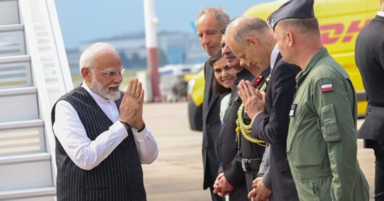 PM Modi Arrives In Warsaw, 1st Visit By Indian Prime Minister In 45 Years