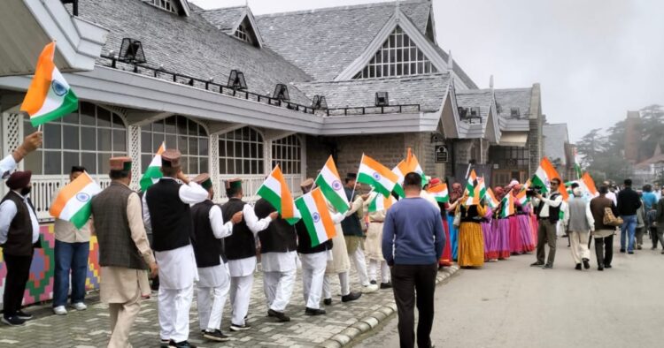 Himachal: Tiranga Yatra hosted with traditional folk dances in Shimla under 'Har Ghar Tiranga' campaign