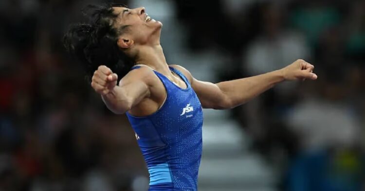 Vinesh Phogat Makes History as First Indian Woman Wrestler to Reach Olympic Final