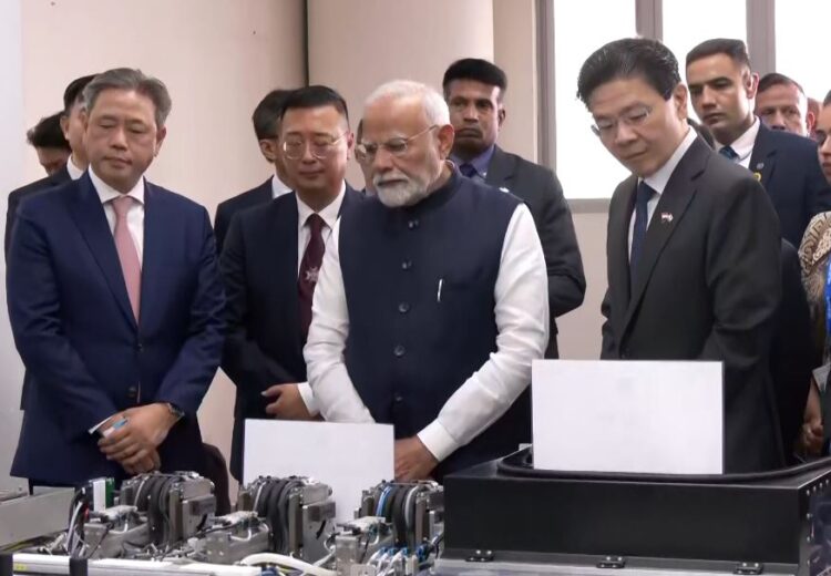 Prime Minister Narendra Modi along with his Singaporean counterpart Lawrence Wong visited the semiconductor facility of AEM Holdings Ltd in Singapore