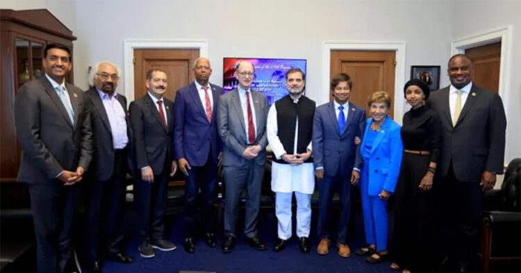 Congress President Rahul Gandhi met several anti-India lawmakers on 10th September from the United States (US), including Ilhan Omar, Ro Khanna, and Barbara Lee