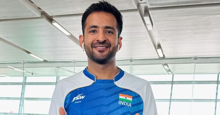 Nitesh Kumar, a para badminton player from Charkhi Dadri, Haryana, wins India’s second gold medal at the Paris Paralympics in Para badminton, after beating Great Britain’s Daniel Bethell in the final of men’s singles SL3 category