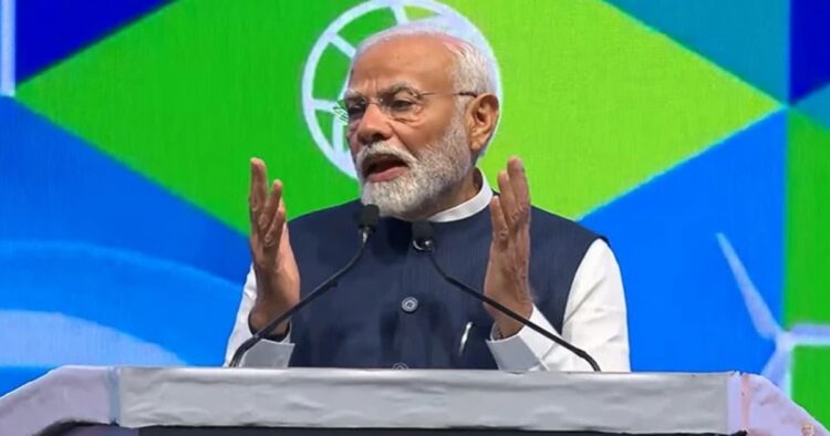 Prime Minister Narendra Modi said that the country is determined to build a sustainable energy path forward and that the focus is on solar power