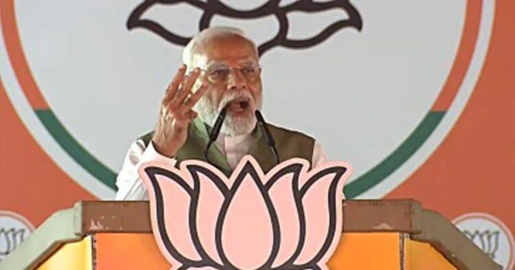 While addressing an election rally in Katra, Jammu & Kashmir, Prime Minister Narendra Modi urged the people to vote for BJP to end the dynastic politics of Congress, National Congress (NC), and Peoples Democratic Party (PDP)