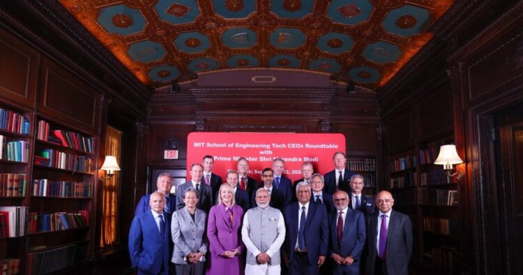 On Sunday in New York, Prime Minister Narendra Modi held a CEOs roundtable in after addressing Indian community at the diaspora event in Long Island