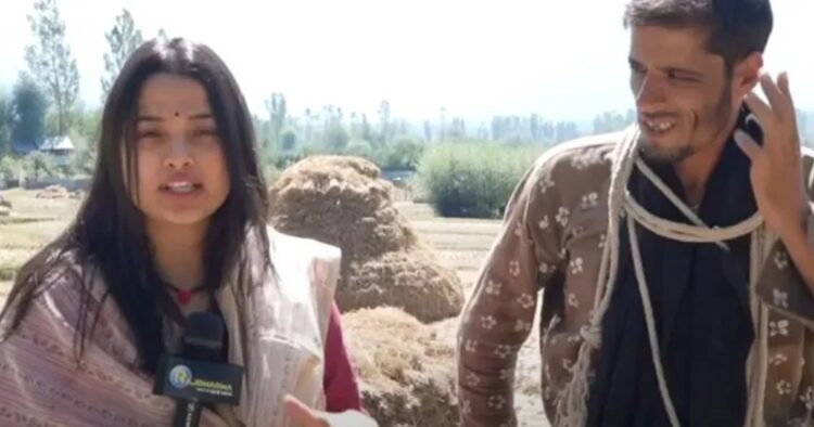 In a video surfacing online on the social media, a journalist can be seen talking to a man named Mushtaq Lone in Dardpora, Jammu & Kashmir