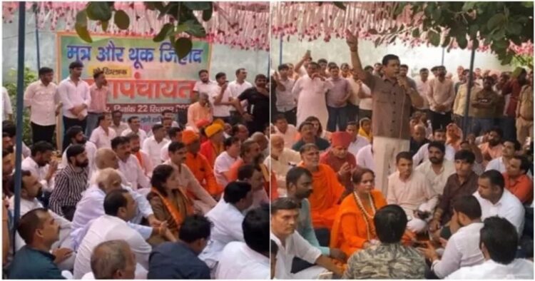 Hindu organisations held a panchayat at the Shiv Mandir in Tila village, Ghaziabad on September 22