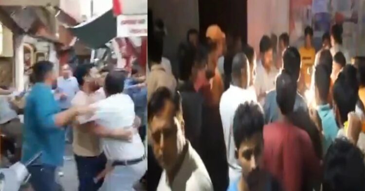 On Friday, a violent confrontation started in Sarafa Bazar, igniting communal tensions as members of the Jain community were attacked by Muslim traders over a protracted shop dispute