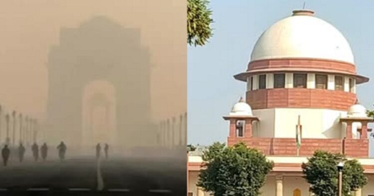 A hearing was held in the Supreme Court on the rising pollution in Delhi