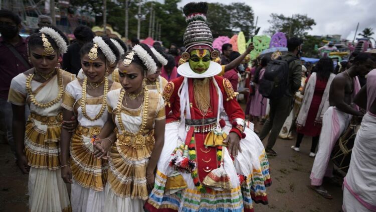 The ten days Onam festival started on Friday with a grand ‘Athachamayam’ parade in Tripunithura