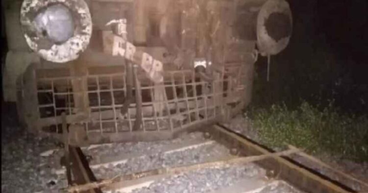 One more case of overturning a train has come to light in Uttar Pradesh