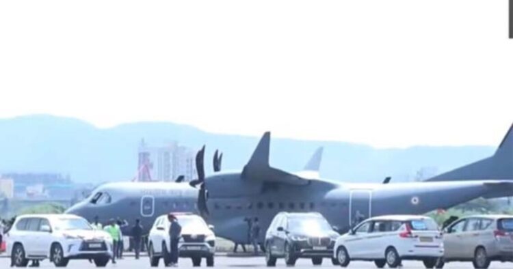 On Friday, Indian Air Force's 'C 295' aircraft successfully landed on the runway of Navi Mumbai International Airport