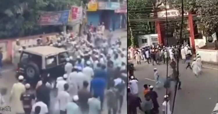 A Muslim mob laid siege to the Patiya police station in Chittagong district of Bangladesh on Monday, demanding that the police hand over a Hindu boy accused of insulting Prophet Muhammad