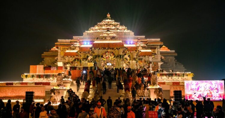 Preparations are under process for a memorable Diwali celebration at the newly built Shri Ram Lalla Mandir, featuring special diyas designed to protect the Mandir structure from stains and soot