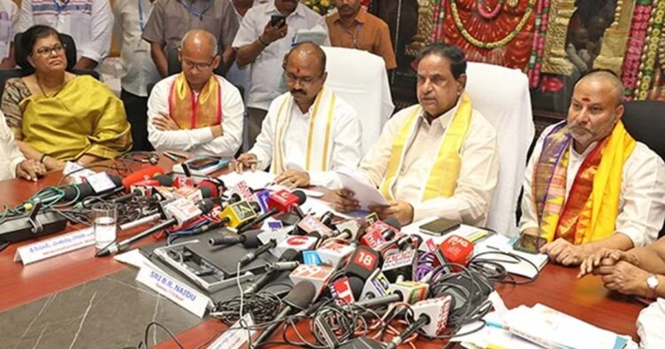 The newly constituted Tirumala Tirupati Devasthanams (TTD) Board passed resolution on Monday to request the Andhra Pradesh government to remove non-Hindu employees from the temple administration