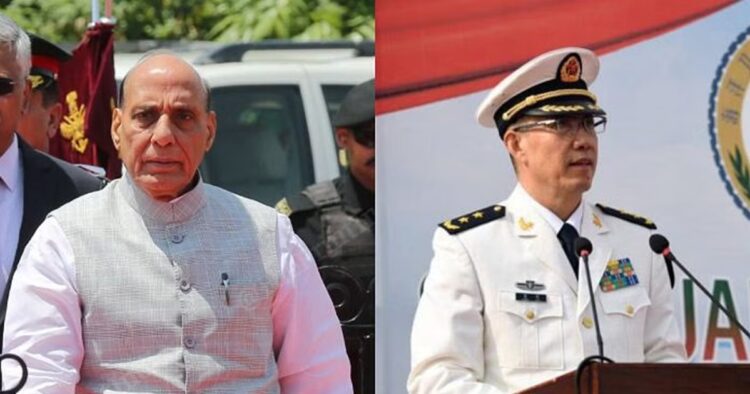 On Wednesday, Defence Minister Rajnath Singh will meet with his Chinese counterpart Admiral Dong Jun Wedne, the first day of his visit to Vientiane in Laos