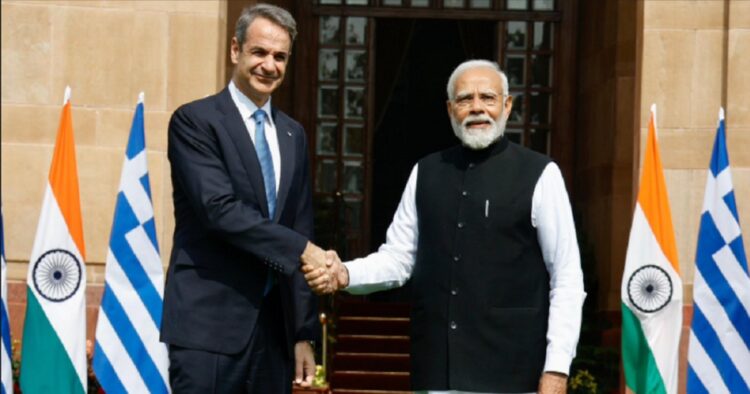 Prime Minister Narendra Modi and Greece PM Kyriakos Mitsotakis' phone conversation reiterated commitment to further strengthen India-Greece strategic partnership