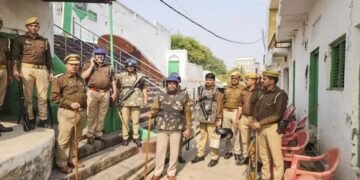 A day following violence erupted after a stone pelting incident at a survey team in the Sambhal district, security has been heightened near the Shahi Jama Masjid in the area to maintain order and prevent any escalation of violence following the initial incident