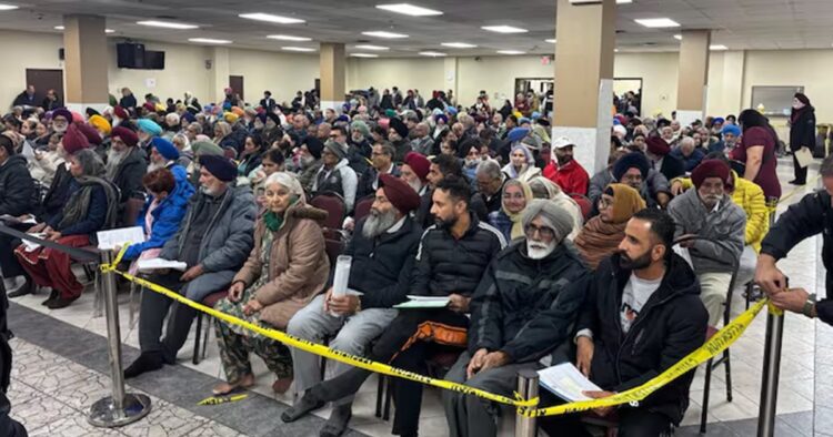 On Monday, the Indian Mission in Ottawa expressed disappointment following Sikh Separatist targeted a consular camp held outside a Hindu temple in Brampton, and accused anti-India elements for orchestrating the violence