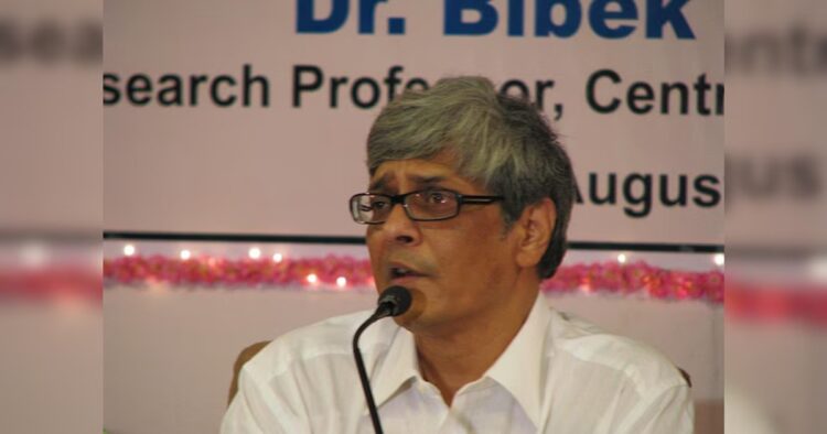 Bibek Debroy, an economist who served as the Chairman of the Economic Advisory Council to the Prime Minister (EAC-PM) since September 2017