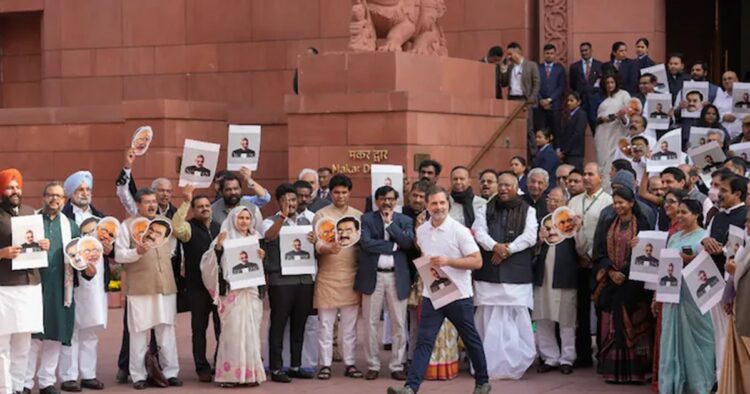 On Wednesday, INDIA bloc allies Congress and the Trinamool Congress continued to speak as protests disrupted yet another day of Parliament's Winter Session