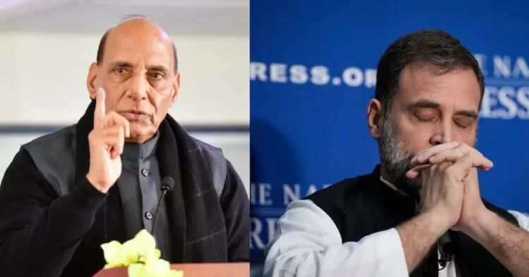 On Friday, Defence Minister Rajnath Singh launched a scathing attack on the Congress party, accusing it of attempting to “hijack” the Constitution for political gain and asserting that the ruling Bharatiya Janata Party (BJP)