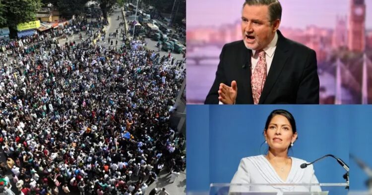 Amid the rising atrocities against minorities especially Hindus in Bangladesh , the UK MPs Preeti Patel and Barry Gardiner condemned the violence in the South Asian country