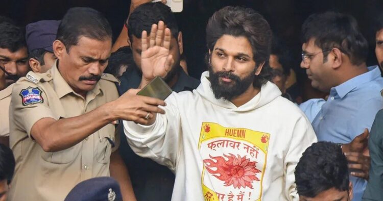 Hyderabad witnessed high drama following six members of the Osmania University Joint Action Committee (OU-JAC) allegedly vandalised actor Allu Arjun 's residence in Jubilee Hills