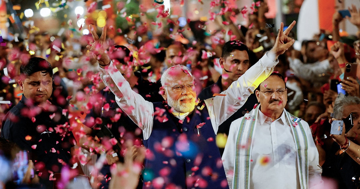 BJP wins a third term 