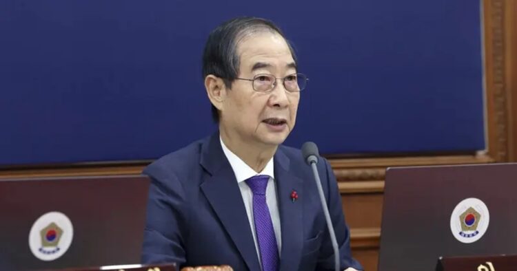 South Korea's main opposition party said that it will seek to impeach acting leader Han Duck-soo