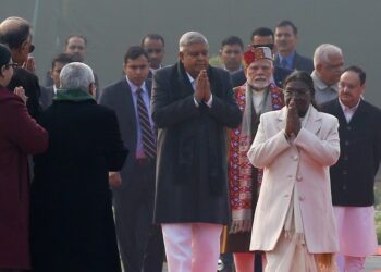 The leaders of the National Democratic Alliance (NDA) gathered at BJP president J P Nadda's residence.