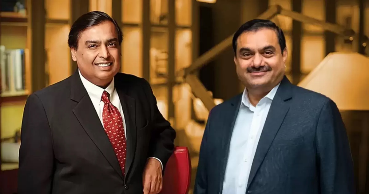 Mukesh Ambani and Gautam Adani 