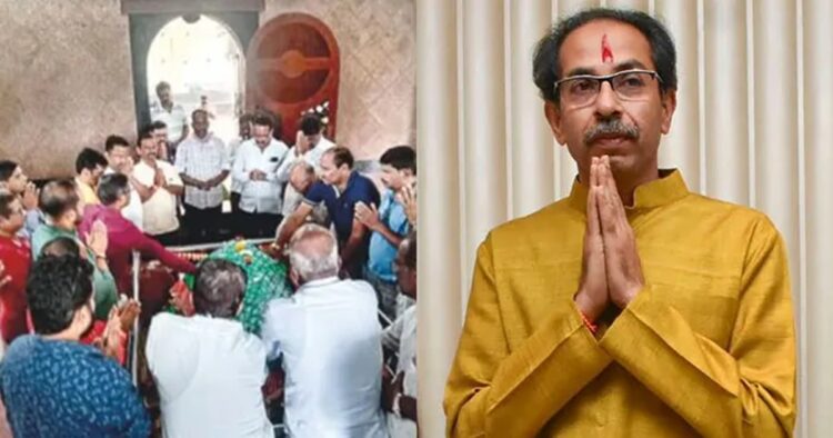 Shiv Sena Uddhav Balasaheb Thackeray (UBT) workers visited the Pir Babar Sheikh Dargah on December 8 in Hatis, Ratnagiri district