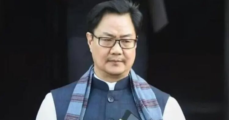 On Monday, Union Minister Kiren Rijiju stated that issues before the country should not be seen with political lenses but rather fight against anti-India forces