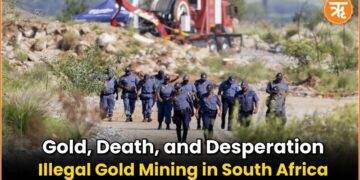 The shadow of tragedy looms over South Africa’s North West province, where a grim rescue operation is underway at an abandoned gold mine