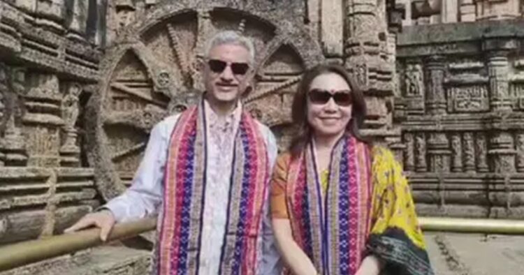 External Affairs Minister, S. Jaishankar, visited the iconic Konark Sun Temple