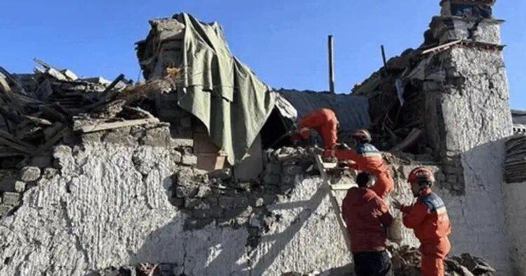 A 6.8-magnitude earthquake struck near one of Tibet’s holiest cities