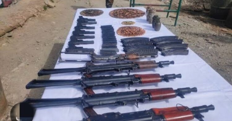 Mizoram Police and Intelligence Agency have succeeded in recovering a large number of weapons