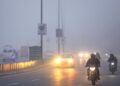 Delhiites in some areas woke up to dense fog and persistent cold weather