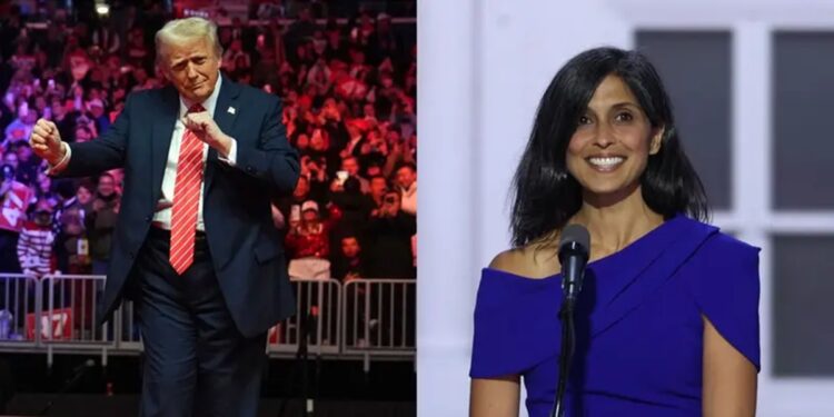 US President Donald Trump has stated that he would have chosen Usha Chilukuri Vance